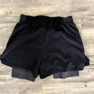 lululemon athletica Black Two-in-One Athletic Shorts